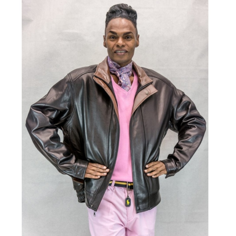 Brown Cabretta Lamb Leather Jacket